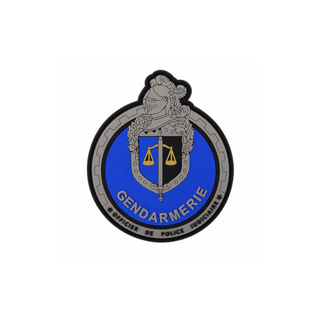 Écusson rond Patrol Equipement Brigade Motorisée Officier Police Judiciaire 8 cm