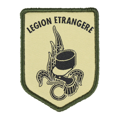 Écusson tissé Ares de la Légion étrangère à dos auto-agrippant pour veste et sac