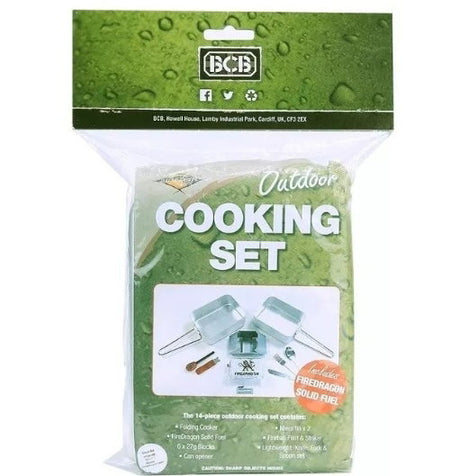 Ensemble de cuisine extérieur BCB Outdoor Cooking Set avec réchaud pliant et 2 gamelles