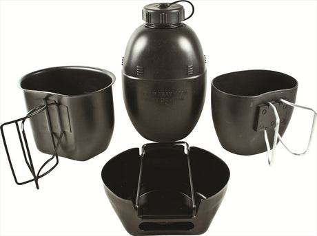 Ensemble de cuisson BCB Crusader Mk1 4 pièces en acier inoxydable quart 750 ml