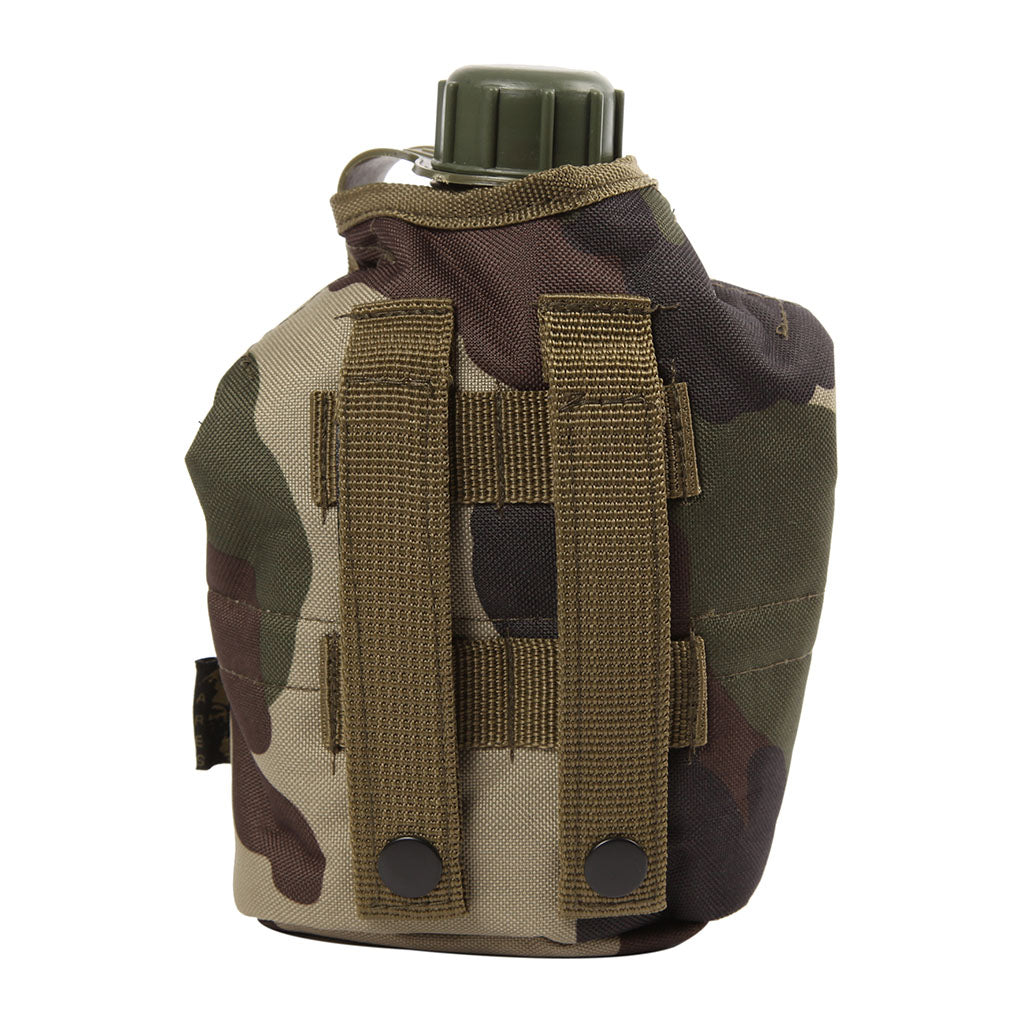Ensemble gourde US Ares 1 L avec housse MOLLE à pressions et pochette à cachets d'épuration