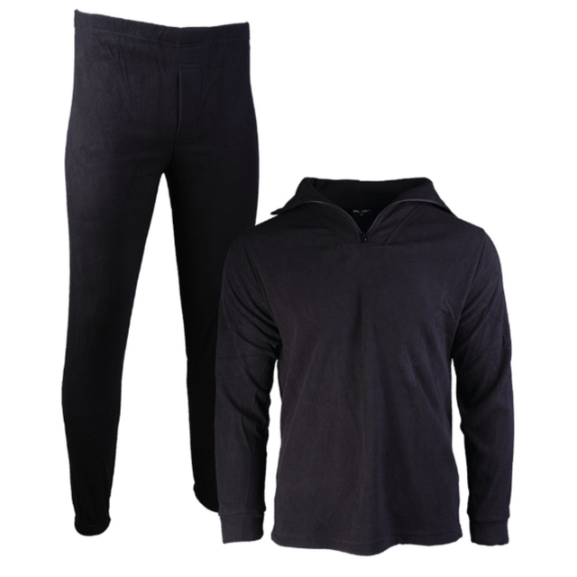 Ensemble sous-couche thermorégulatrice Mil-Tec Thermofleece avec fermeture éclair