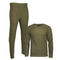 Ensemble thermique Mil-Tec en polaire polyester anti-peluchage haut col rond et bas long