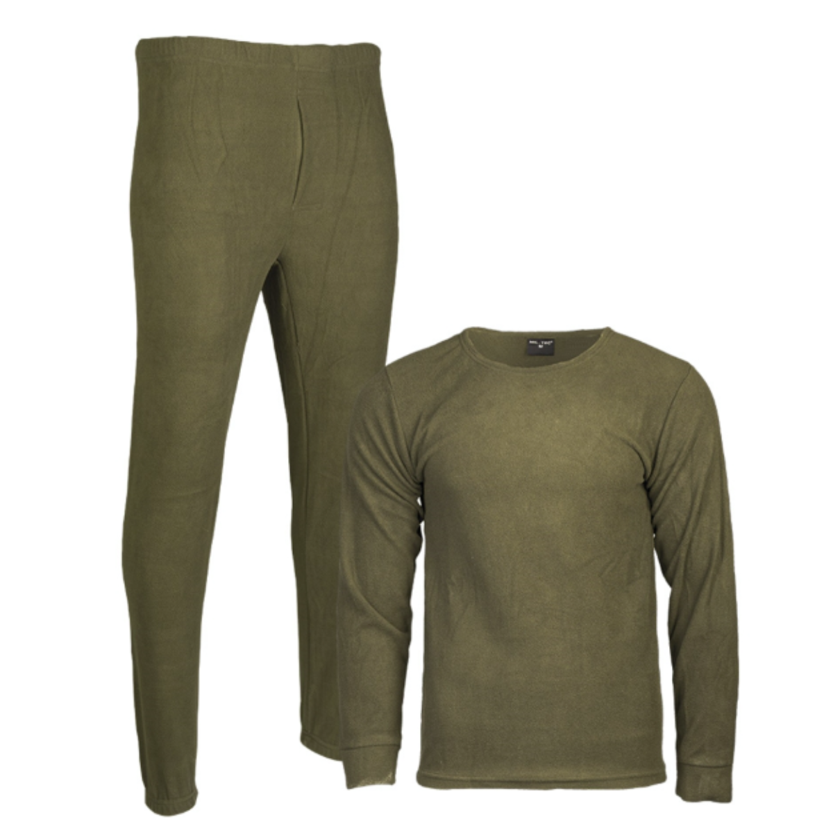 Ensemble thermique Mil-Tec en polaire polyester anti-peluchage haut col rond et bas long