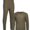 Ensemble thermique Mil-Tec en polaire polyester anti-peluchage haut col rond et bas long