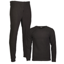 Ensemble thermique Mil-Tec en polaire polyester anti-peluchage haut col rond et bas long
