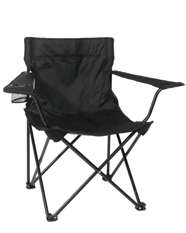 Fauteuil de camp pliant Mil-Tec en acier et polyester Oxford charge 100 kg avec sac