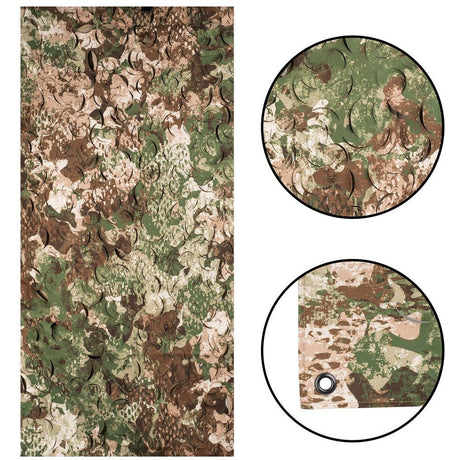 Filet de camouflage Mil-Tec Laser Cut CIV-TEC en nylon Taslan 1,45 × 3 m avec œillets métalliques