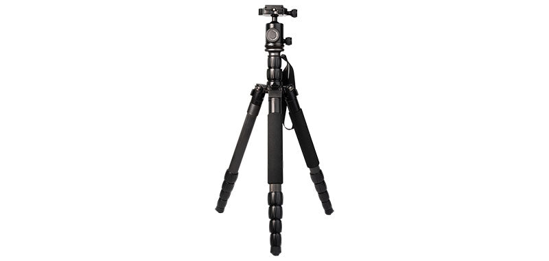 Harnais d'optique GPO Trépied carbone et tête sphérique 1.2 kg pour le port en bandoulière