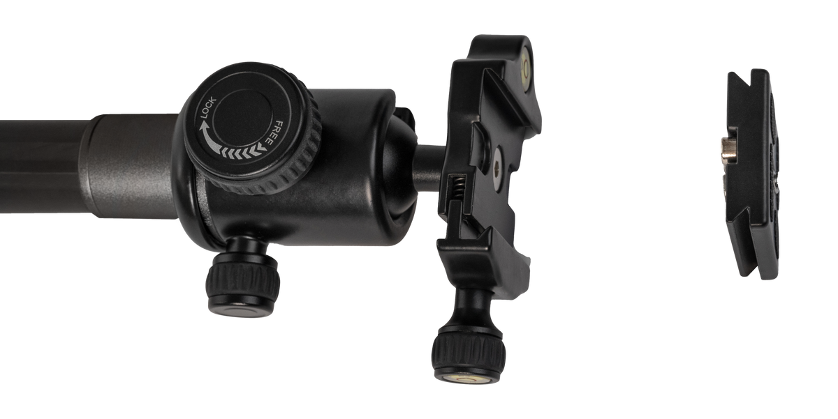 GPO Trépied carbone et tête sphérique 1,2 kg pour l'observation stabilisée en poste fixe