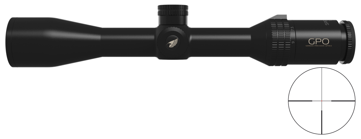 Lunette GPO Spectra 6X 1,5-9x44 grossissement 1,5-9 x 44 mm champ 28 m - 4,6 m à 100 mètres