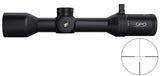 Lunette GPO Spectra 8X - 1,6-13x44 grossissement 1,6-13 x 44 mm champ 25,6 m – 3,2 m à 100 mètres