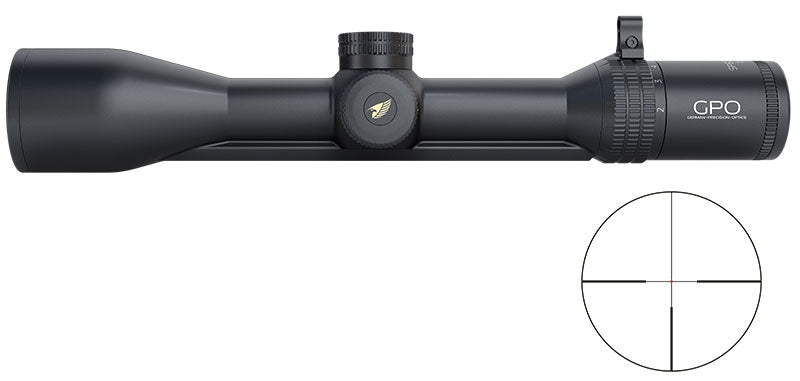 Lunette RAIL GPO Spectra 8x 2-16x50i grossissement 2-16 x 50 mm champ 19,4 m - 2,4 m à 100 mètres