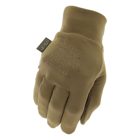 Gants Mechanix ColdWork Base Layer en softshell doublé micro-polaire, port en sous-gant