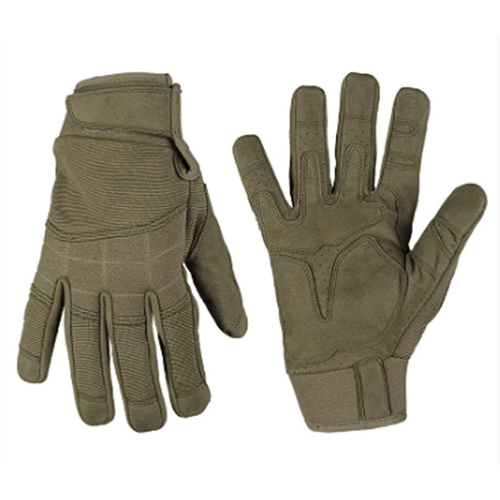 Gants Militaires Multi-usages Mil-Tec - Paume En Cuir Synthétique, Poignet Réglable Velcro