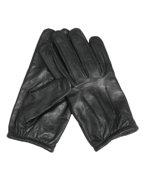 Gants anti-coupure Mil-Tec en cuir de vache doublure aramide Kevlar poignet élastique