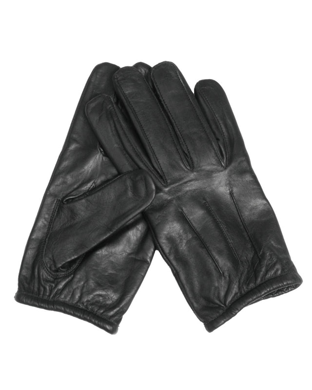 Gants anti-coupure Mil-Tec en cuir de vache doublure aramide Kevlar poignet élastique