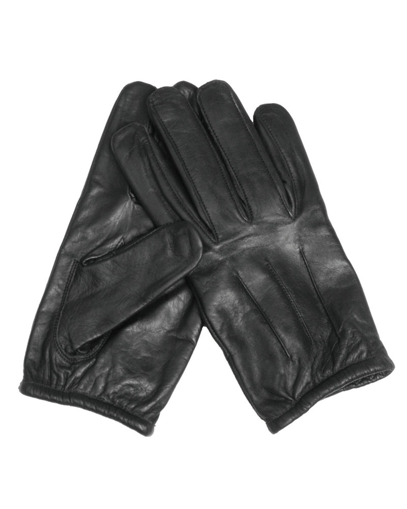Gants anti-coupure Mil-Tec en cuir de vache doublure aramide Kevlar poignet élastique