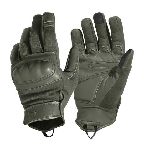 Gants anticoupure Pentagon Storm Nomex DuPont cuir de vachette fil aramide
