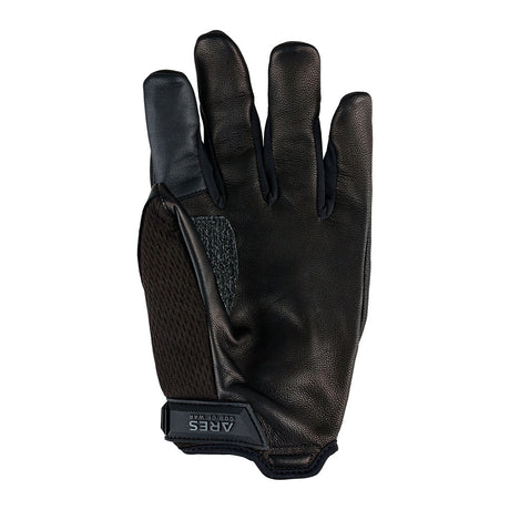 Gants coqués Ares Tactique Pro paume cuir dos maille et renfort de gomme épaisse