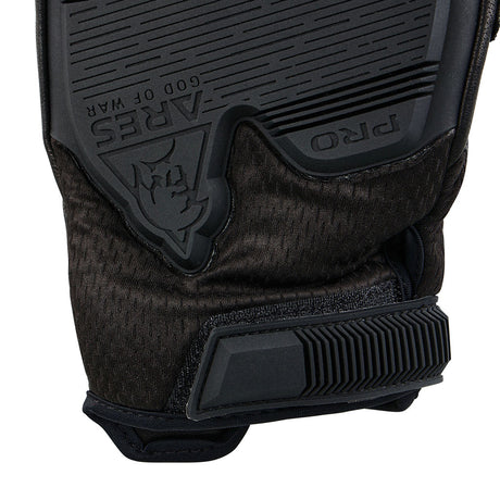 Gants coqués Ares Tactique Pro paume cuir dos maille et renfort de gomme épaisse