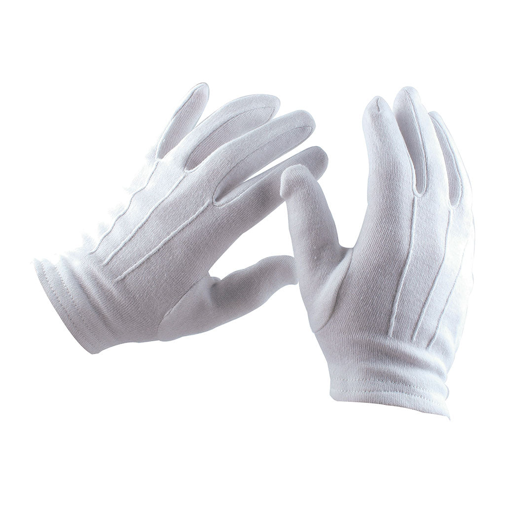 Gants de cérémonie Ares lavables, coupe ajustée pour tenue de sortie et prise d'armes