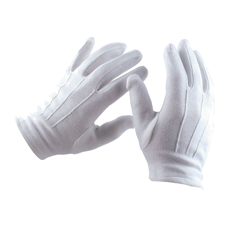 Gants de cérémonie Ares lavables, coupe ajustée pour tenue de sortie et prise d'armes