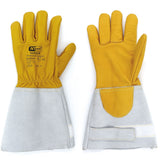 Gants de soudeur cuir fleur de bovin hydrofuge doublure aramide EN 407