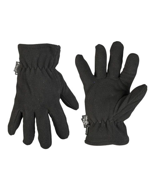 Gants polaires Mil-Tec en polyester doublés Thinsulate avec poignet élastique