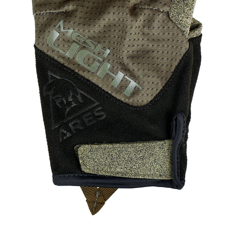 Gants tactiques Ares Mesh Light paume microfibre Nash perforée et cinq doigts tactiles