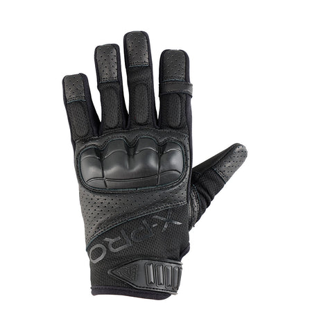Gants tactiques Ares X-Pro-S dos en maille aérée paume cuir perforé 1 mm EN 388