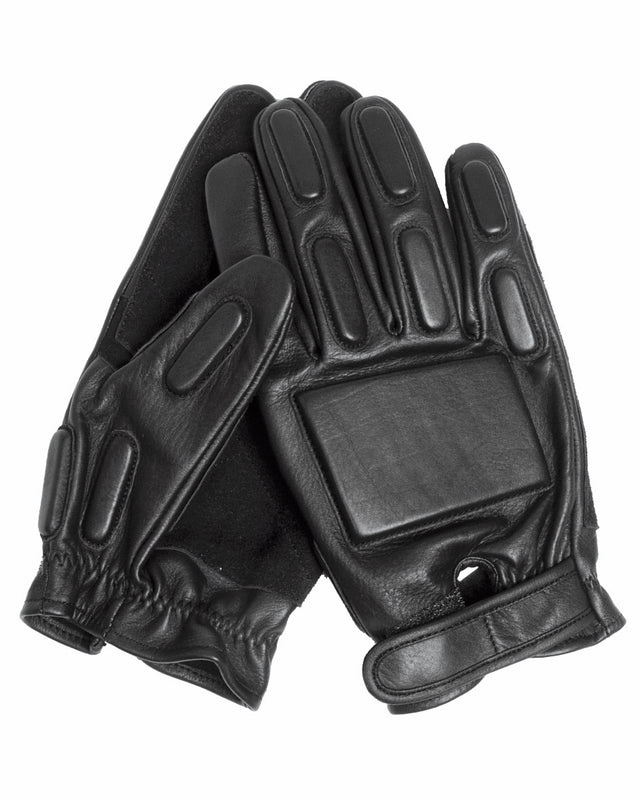 Gants tactiques Mil-Tec en cuir de chèvre avec dos rembourré et renfort de paume
