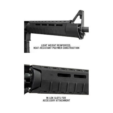 Garde-main Magpul MOE SL Mid à fentes M-LOK pour AR15 et M4 de 226 mm de long