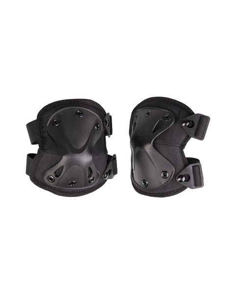Genouillères Mil-Tec Protect en polyester, coque thermoplastique et attache rapide