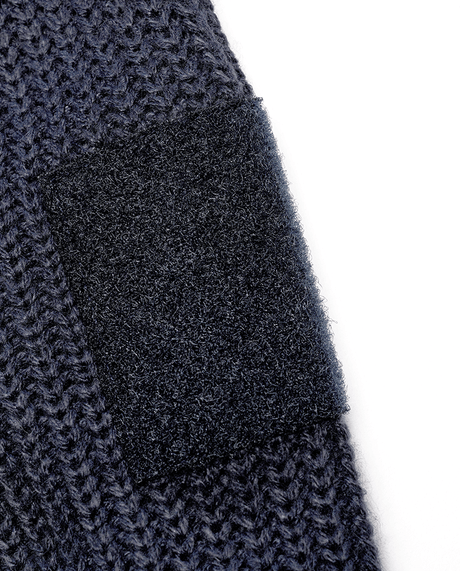 Gilet Brandit BW Cardigan maille polyacrylique col épais épaulettes et poche poitrine