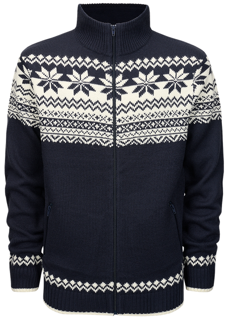 Gilet Brandit Norwegian Cardigan maille polyacrylique col doublé polaire deux poches