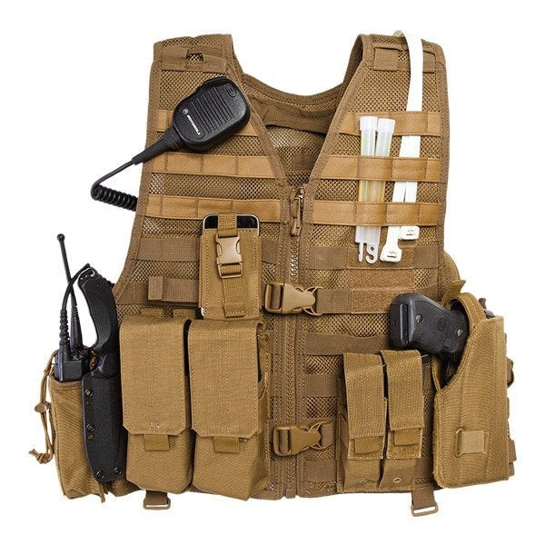 Gilet LBE 5.11 Tactical maille renforcée dix rangées MOLLE tour de taille ajustable