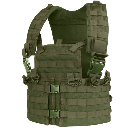 Gilet chest rig Condor Modular Chest Set six porte-chargeurs et porte-eau intégré