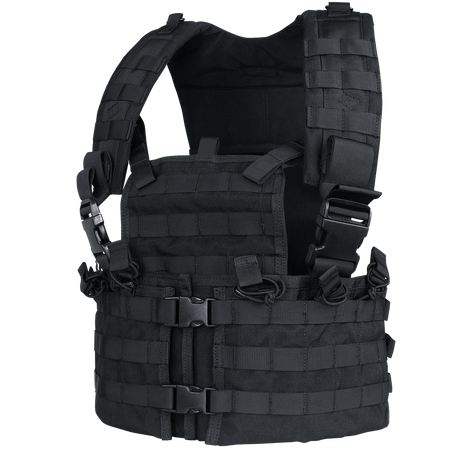 Gilet chest rig Condor Modular Chest Set six porte-chargeurs et porte-eau intégré