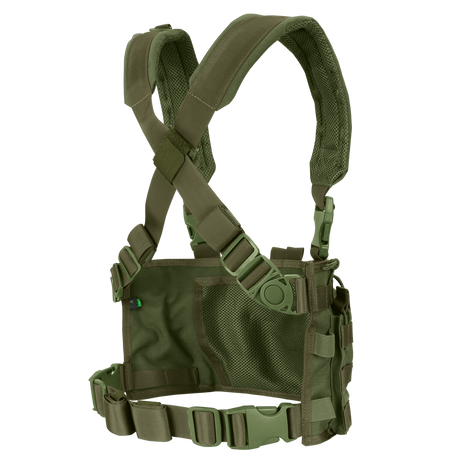 Gilet chest rig Condor Rapid Assault six porte-chargeurs ouverts à bride