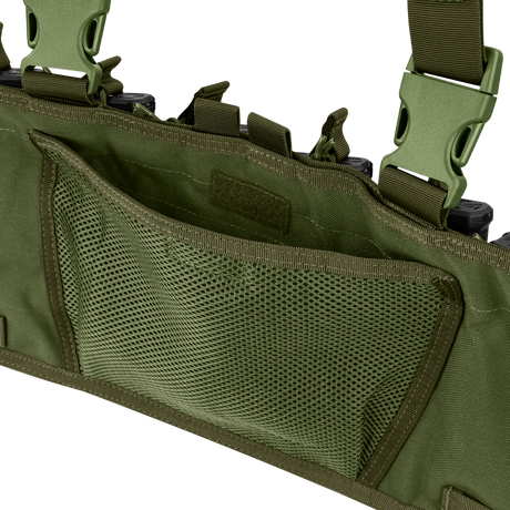 Gilet chest rig Condor Rapid Assault six porte-chargeurs ouverts à bride