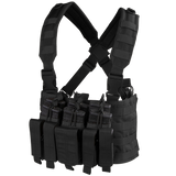 Gilet chest rig Condor Recon six chargeurs fusil et six chargeurs de pistolet