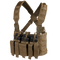 Gilet chest rig Condor Recon six chargeurs fusil et six chargeurs de pistolet