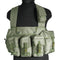 Gilet chest rig Mil-Tec 6 poches en polyester enduit avec bretelles rembourrées réglables