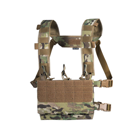 Gilet chest rig Pentagon Amina Micro en Cordura 500D avec insert 3 chargeurs STANAG 4179