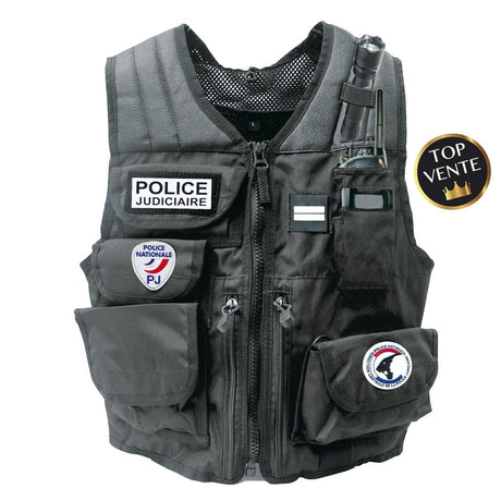 Gilet d'identification Patrol Equipement en polyester déperlant porte-radio ACROPOLE TETRAPOL