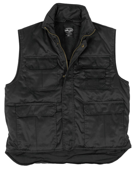 Gilet ouaté Ranger Mil-Tec en polycoton twill doublure coton avec dos allongé