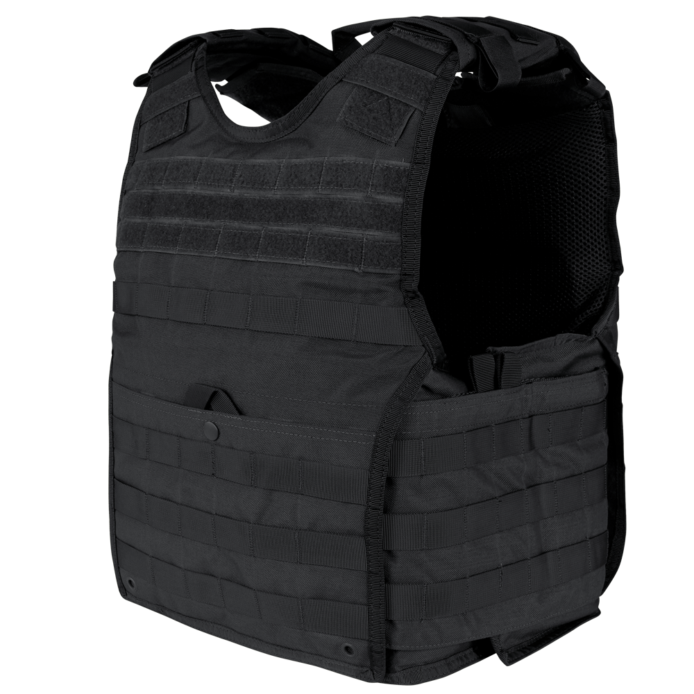 Gilet porte-plaques Condor EXO Gen II protections souples latérales et poche dorsale