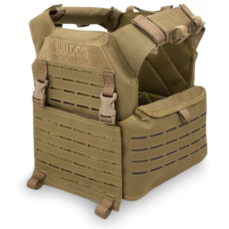 Gilet porte - plaques KINETIC Bulldog Tactical - Coyote - Welkit.com