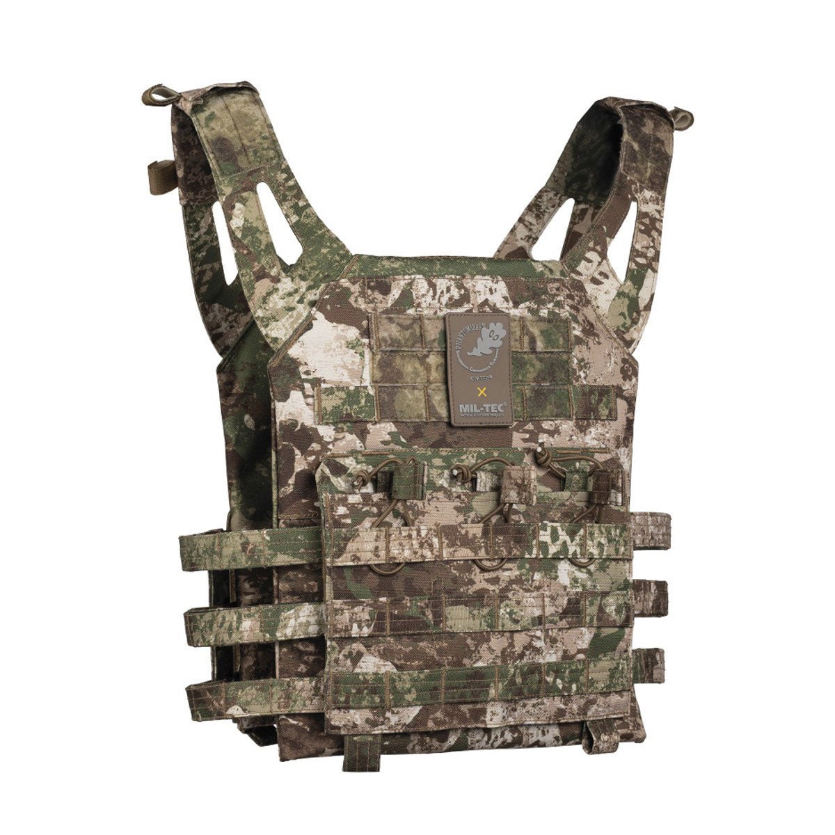 Gilet porte-plaques Mil-Tec GEN II CIV-TEC polyester 600D Oxford avec plaques factices